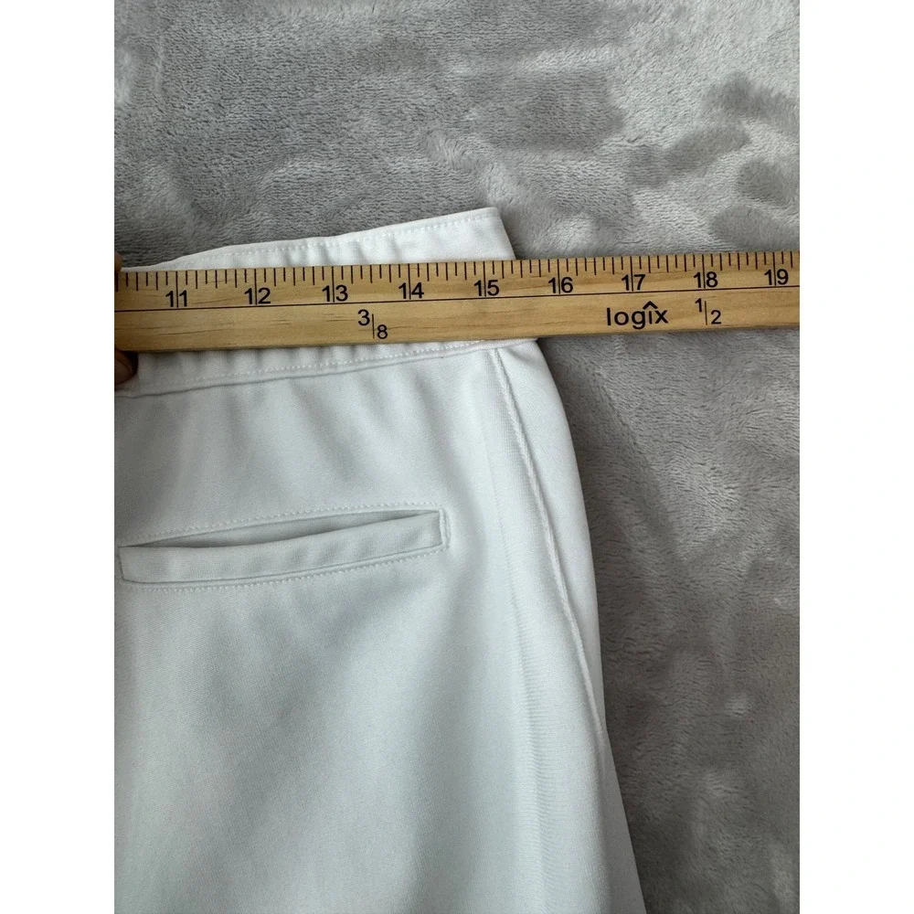 Nike White Baseball Softball Knicker Pants Womens Large Cropped Elastic Cuffs